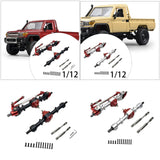 Maxbell RC Front Rear Axle Upgrade Part RC Car Part for LC79 1/12 Scale RC Hobby Car black