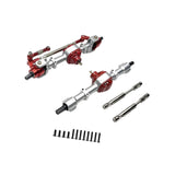 Maxbell RC Front Rear Axle Upgrade Part RC Car Part for LC79 1/12 Scale RC Hobby Car argent