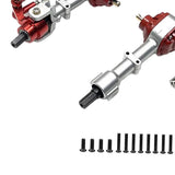 Maxbell RC Front Rear Axle Upgrade Part RC Car Part for LC79 1/12 Scale RC Hobby Car argent