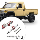 Maxbell RC Front Rear Axle Upgrade Part RC Car Part for LC79 1/12 Scale RC Hobby Car argent