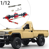 Maxbell RC Metal Axle Replacement RC Car Accessory for MN78 1/12 RC Car Modification black front axle