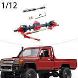 Maxbell RC Metal Axle Replacement RC Car Accessory for MN78 1/12 RC Car Modification black front axle
