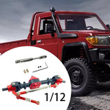 Maxbell RC Metal Axle Replacement RC Car Accessory for MN78 1/12 RC Car Modification black front axle