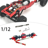 Maxbell RC Metal Axle Replacement RC Car Accessory for MN78 1/12 RC Car Modification black front axle