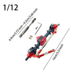 Maxbell RC Metal Axle Replacement RC Car Accessory for MN78 1/12 RC Car Modification black front axle