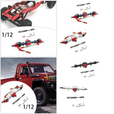 Maxbell RC Metal Axle Replacement RC Car Accessory for MN78 1/12 RC Car Modification black front axle