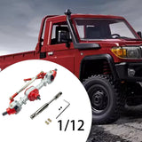 Maxbell RC Metal Axle Replacement RC Car Accessory for MN78 1/12 RC Car Modification argent front axle