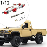 Maxbell RC Metal Axle Replacement RC Car Accessory for MN78 1/12 RC Car Modification argent front axle
