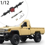 Maxbell RC Metal Axle Replacement RC Car Accessory for MN78 1/12 RC Car Modification black rear axle
