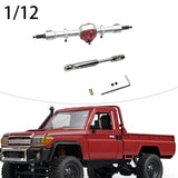Maxbell RC Metal Axle Replacement RC Car Accessory for MN78 1/12 RC Car Modification argent rear axle