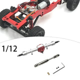 Maxbell RC Metal Axle Replacement RC Car Accessory for MN78 1/12 RC Car Modification argent rear axle