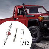 Maxbell RC Metal Axle Replacement RC Car Accessory for MN78 1/12 RC Car Modification argent rear axle