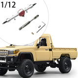 Maxbell RC Metal Axle Replacement RC Car Accessory for MN78 1/12 RC Car Modification argent rear axle