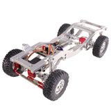 Maxbell RC Metal Shock Absorber DIY RC Car Pull Rod Kits for MN82 MN78 1:12 Scale RC red