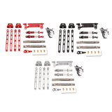 Maxbell RC Metal Shock Absorber DIY RC Car Pull Rod Kits for MN82 MN78 1:12 Scale RC red