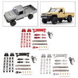 Maxbell RC Metal Shock Absorber DIY RC Car Pull Rod Kits for MN82 MN78 1:12 Scale RC red