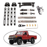 Maxbell RC Metal Shock Absorber DIY RC Car Pull Rod Kits for MN82 MN78 1:12 Scale RC black