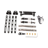 Maxbell RC Metal Shock Absorber DIY RC Car Pull Rod Kits for MN82 MN78 1:12 Scale RC black