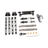 Maxbell RC Metal Shock Absorber DIY RC Car Pull Rod Kits for MN82 MN78 1:12 Scale RC black