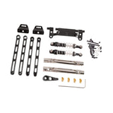 Maxbell RC Metal Shock Absorber DIY RC Car Pull Rod Kits for MN82 MN78 1:12 Scale RC black