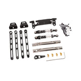 Maxbell RC Metal Shock Absorber DIY RC Car Pull Rod Kits for MN82 MN78 1:12 Scale RC black