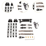 Maxbell RC Metal Shock Absorber DIY RC Car Pull Rod Kits for MN82 MN78 1:12 Scale RC black