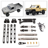 Maxbell RC Metal Shock Absorber DIY RC Car Pull Rod Kits for MN82 MN78 1:12 Scale RC black