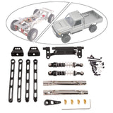 Maxbell RC Metal Shock Absorber DIY RC Car Pull Rod Kits for MN82 MN78 1:12 Scale RC black
