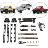 Maxbell RC Metal Shock Absorber DIY RC Car Pull Rod Kits for MN82 MN78 1:12 Scale RC black