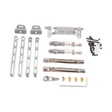 Maxbell RC Metal Shock Absorber DIY RC Car Pull Rod Kits for MN82 MN78 1:12 Scale RC silver