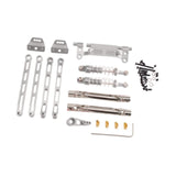 Maxbell RC Metal Shock Absorber DIY RC Car Pull Rod Kits for MN82 MN78 1:12 Scale RC silver
