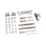 Maxbell RC Metal Shock Absorber DIY RC Car Pull Rod Kits for MN82 MN78 1:12 Scale RC silver