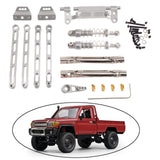 Maxbell RC Metal Shock Absorber DIY RC Car Pull Rod Kits for MN82 MN78 1:12 Scale RC silver