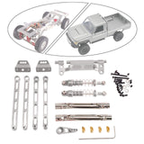 Maxbell RC Metal Shock Absorber DIY RC Car Pull Rod Kits for MN82 MN78 1:12 Scale RC silver