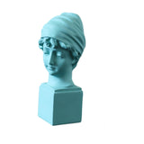 Maxbell Nordic Art Statue Art Ornament Sculpture for Countertop Furnishings Entryway blue