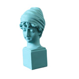 Maxbell Nordic Art Statue Art Ornament Sculpture for Countertop Furnishings Entryway blue