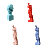 Maxbell Nordic Art Statue Art Ornament Sculpture for Countertop Furnishings Entryway blue