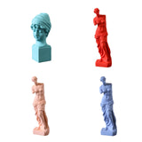 Maxbell Nordic Art Statue Art Ornament Sculpture for Countertop Furnishings Entryway blue