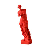 Maxbell Nordic Art Statue Art Ornament Sculpture for Countertop Furnishings Entryway red
