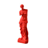 Maxbell Nordic Art Statue Art Ornament Sculpture for Countertop Furnishings Entryway red