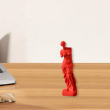 Maxbell Nordic Art Statue Art Ornament Sculpture for Countertop Furnishings Entryway red