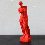Maxbell Nordic Art Statue Art Ornament Sculpture for Countertop Furnishings Entryway red