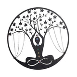 Maxbell Medtitation Metal Wall Art Decor Yoga Meditation Wall Decor for Indoor Patio