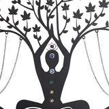 Maxbell Medtitation Metal Wall Art Decor Yoga Meditation Wall Decor for Indoor Patio