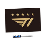 Maxbell Ti Esports Flag Gaming Event Fan Banner Multipurpose Background Support Flag 96cmx64cm