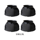 Maxbell 4Pcs Horse Hoof Boot Nonslip Comfortable Multifunction Adjustable Foot Guard S