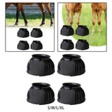 Maxbell 4Pcs Horse Hoof Boot Nonslip Comfortable Multifunction Adjustable Foot Guard S