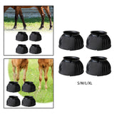 Maxbell 4Pcs Horse Hoof Boot Nonslip Comfortable Multifunction Adjustable Foot Guard S