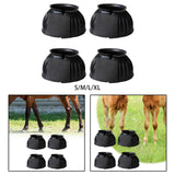 Maxbell 4Pcs Horse Hoof Boot Nonslip Comfortable Multifunction Adjustable Foot Guard S