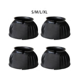 Maxbell 4Pcs Horse Hoof Boot Nonslip Comfortable Multifunction Adjustable Foot Guard S